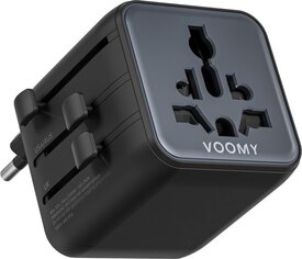 Wereldstekker voomy. Geintegreerde USB poort