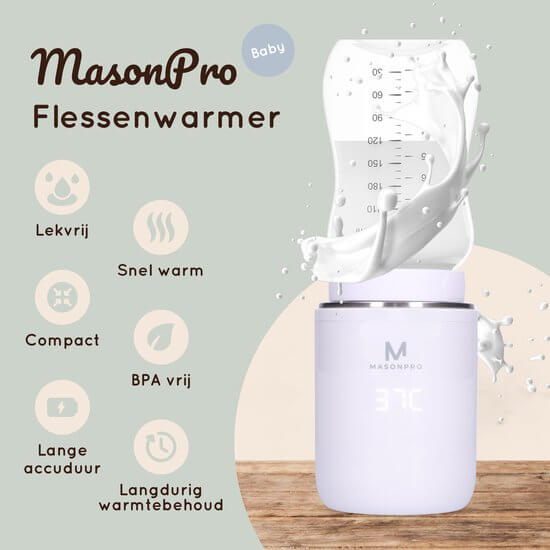 hoe werkt de mason pro flessenwarmer