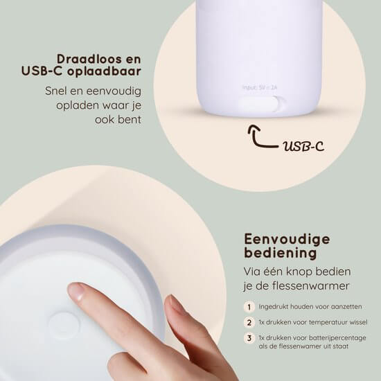 Masonpro flessenwarmer bediening