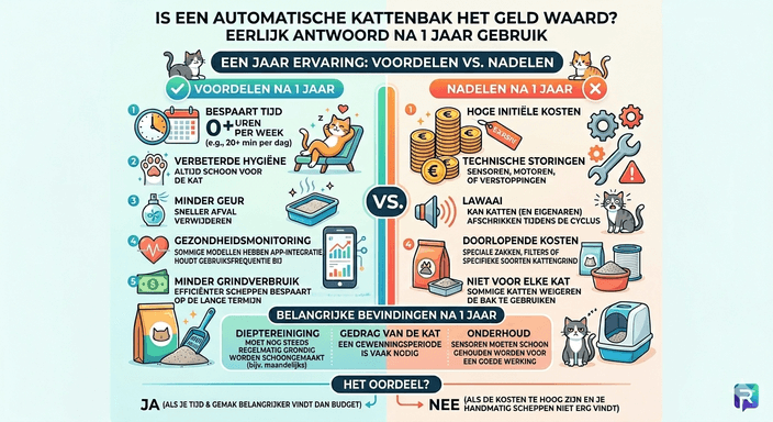 Is een automatische kattenbak het geld waard?