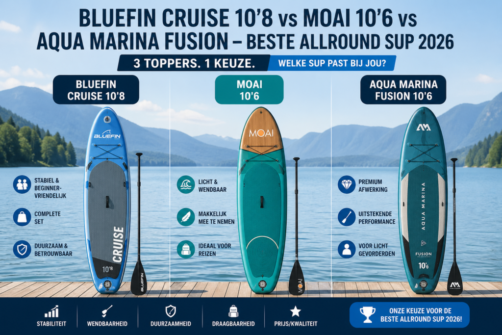 Bluefin Cruise 10'8 vs MOAI 10'6 vs Aqua Marina Fusion